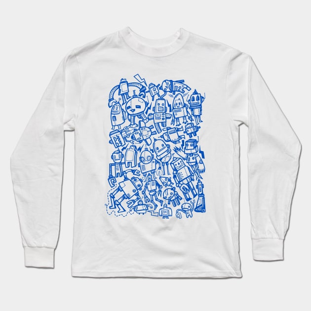 Robot Overload Long Sleeve T-Shirt by wotto